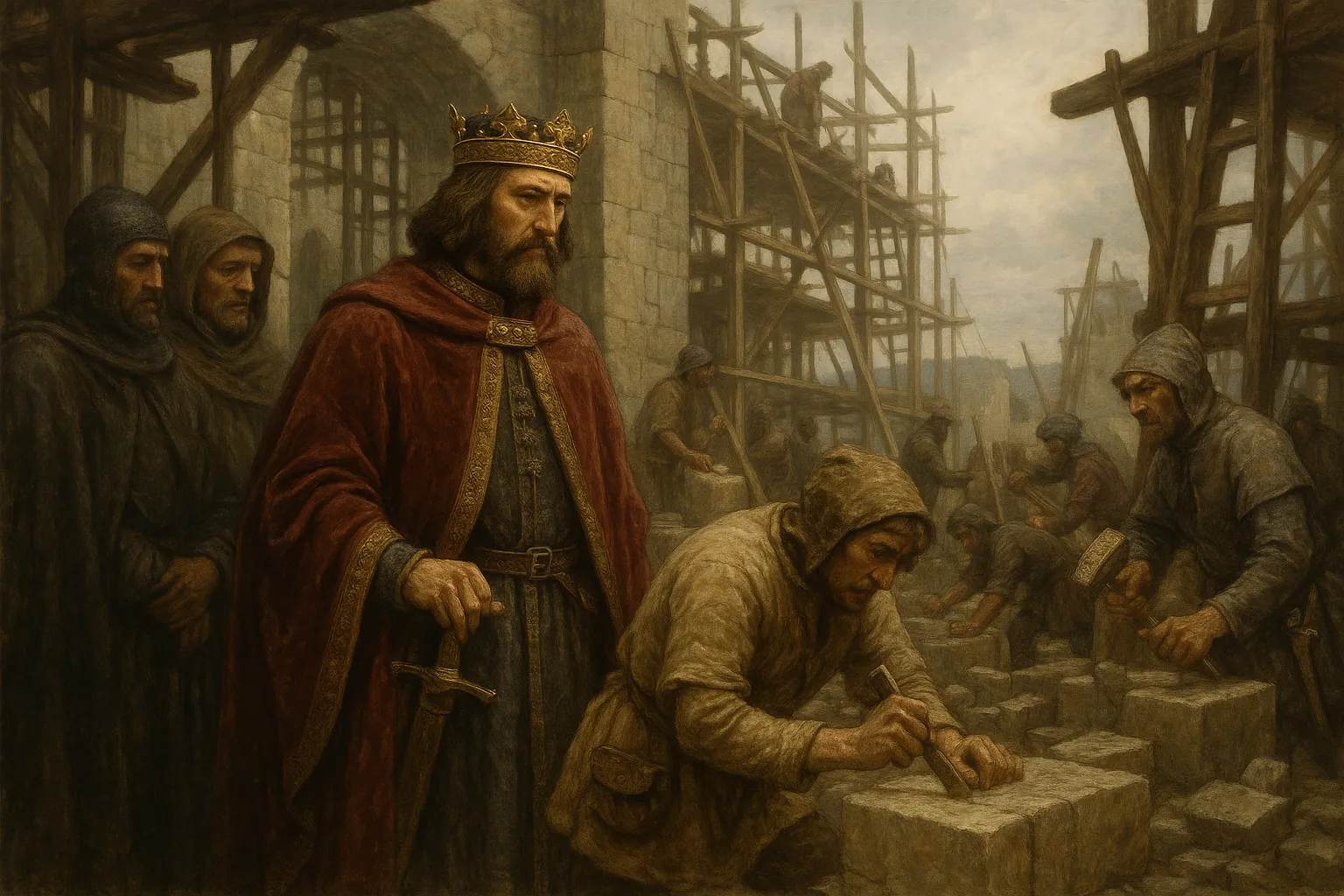 Le roi en visite