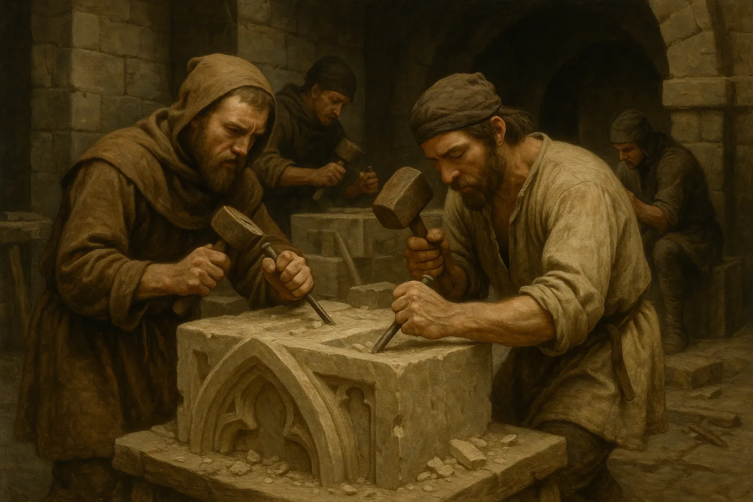 Les artisans au travail