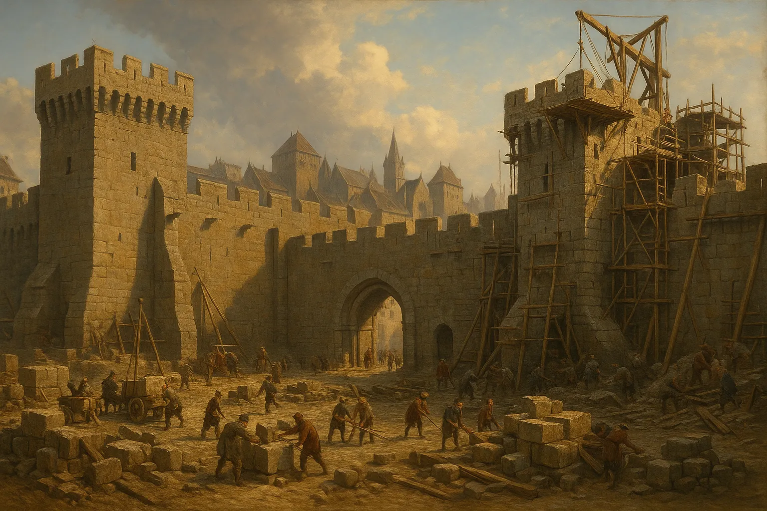 La muraille s'élève