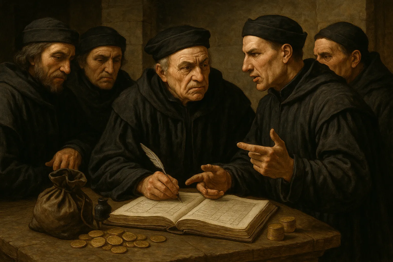 Banquiers en discussion