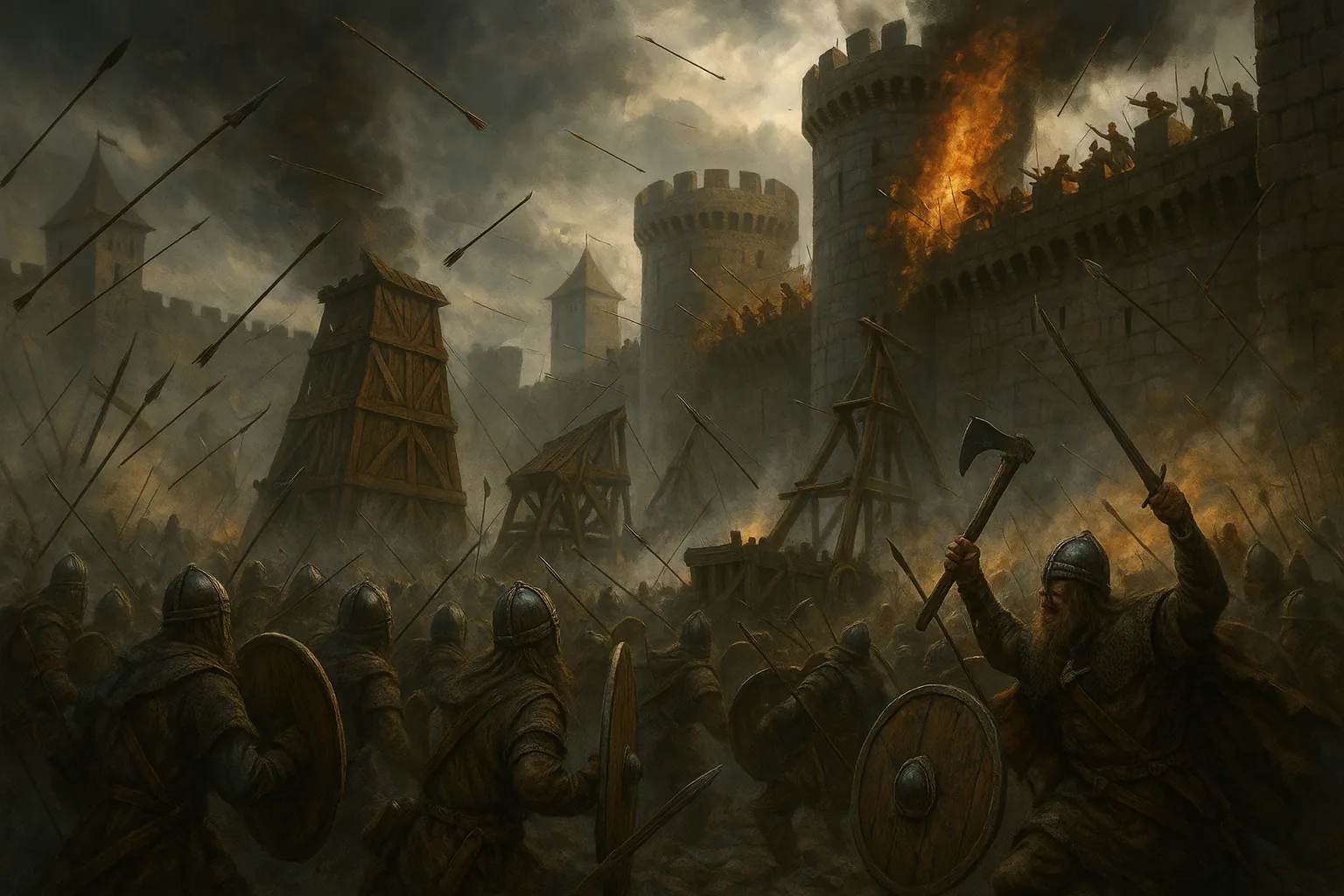 Le siège commence
