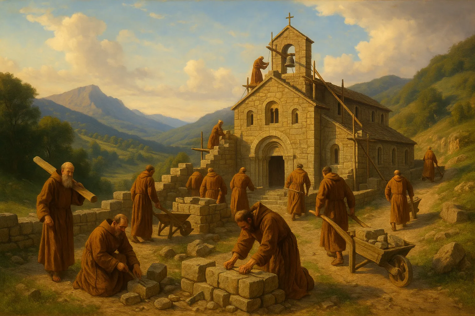 La fondation du monastère